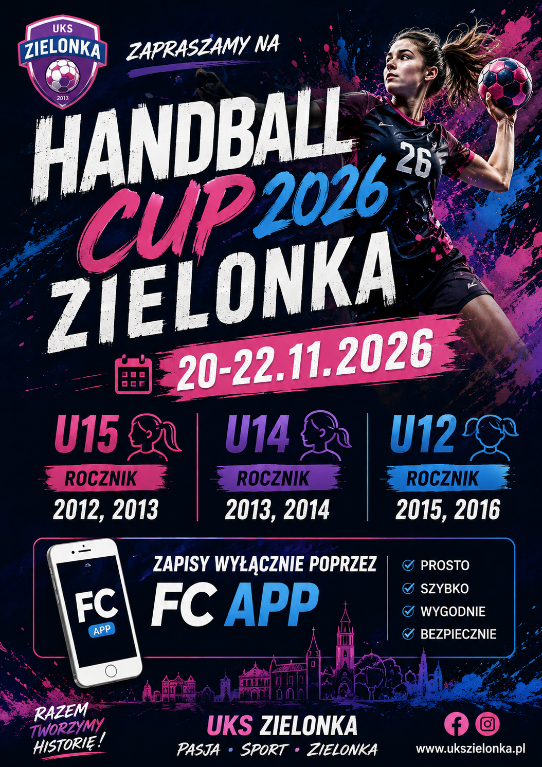Zapisy do turnieju Zielonka Handball Cup 2026